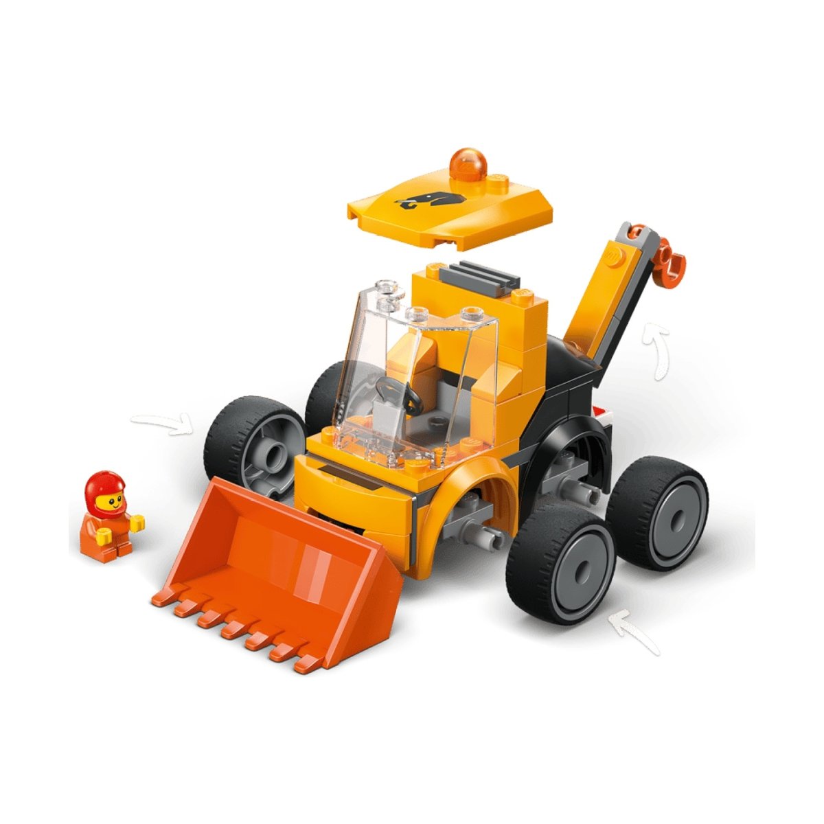 City VéhiculesLa chargeuse de chantier multicolore, LEGO