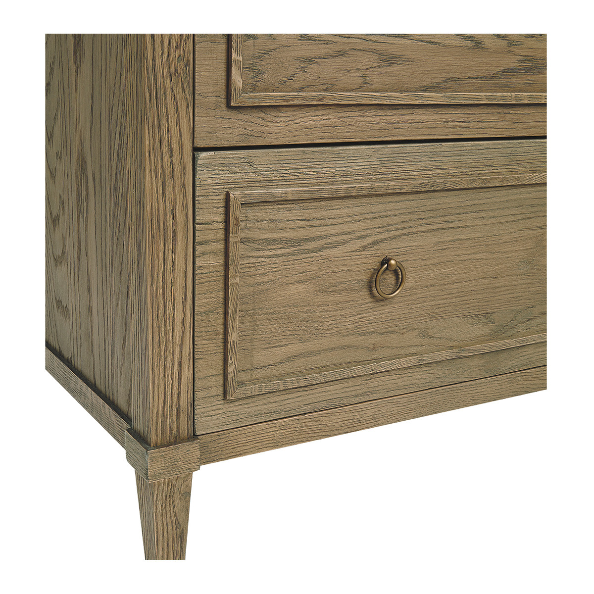Commode en chêne marron clair, BLANC D’IVOIRE