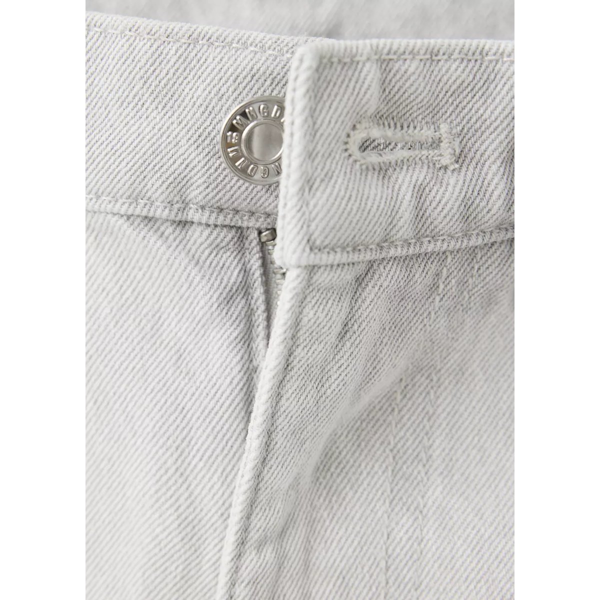 Jean balloon coutures gris denim, MANGO