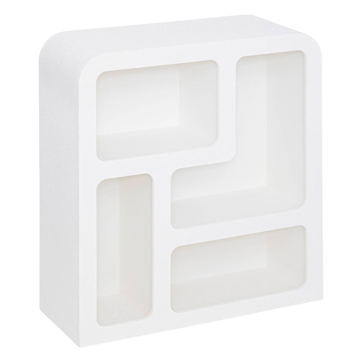 Meuble 4 niches SOLEYA blanc, ATMOSPHERA