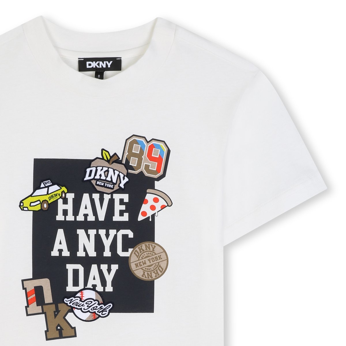 Tee-shirt manches courtes offwhite, DKNY