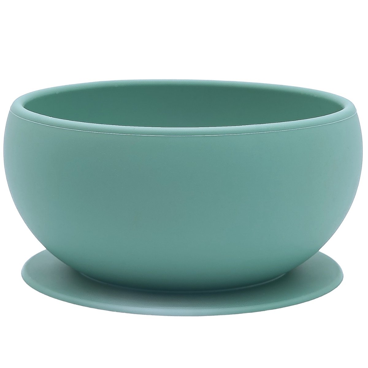 Bol en silicone avec ventouse ANIMAUX menthe, SASSI