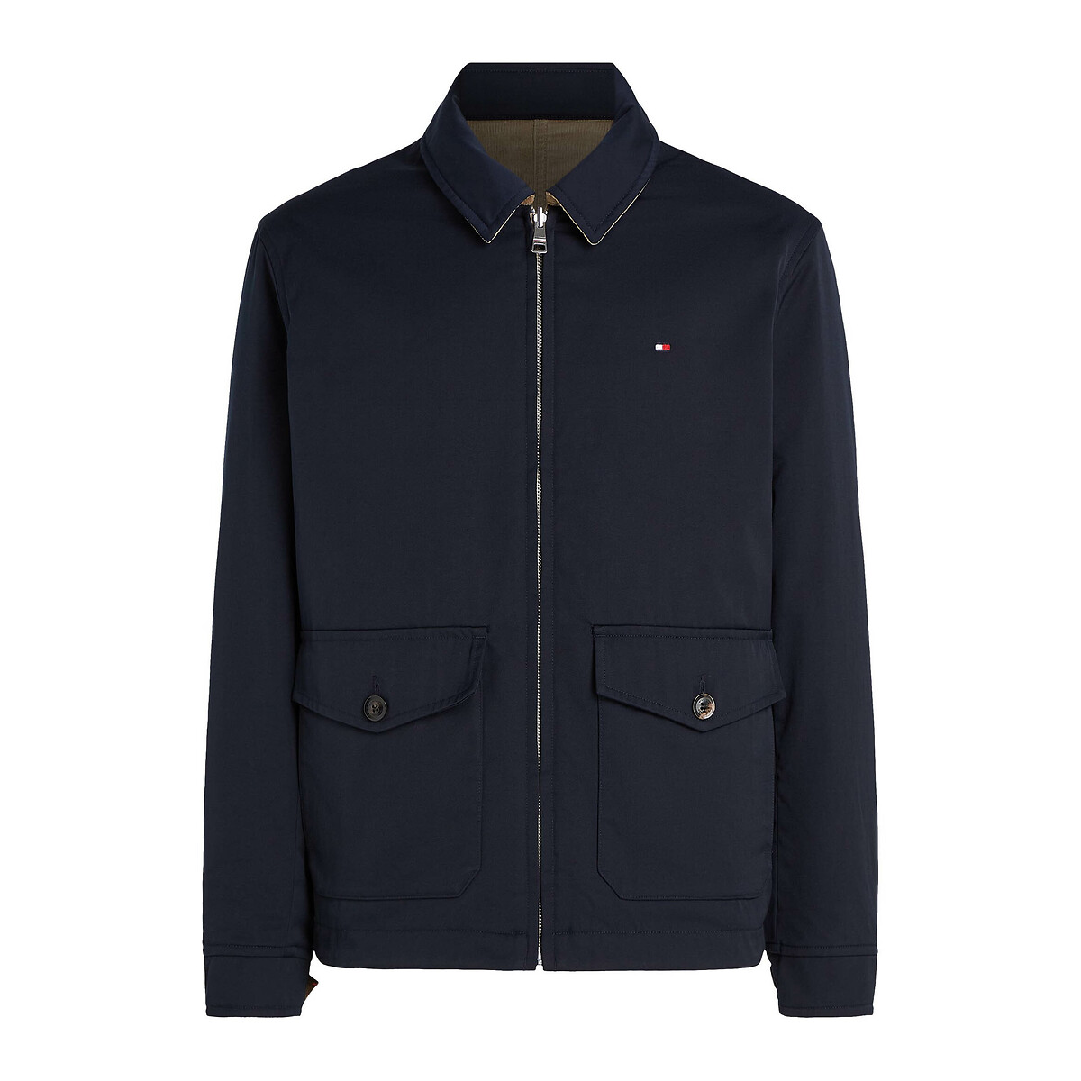 Corduroy Reversible Jacket with Pockets navy blue, TOMMY HILFIGER