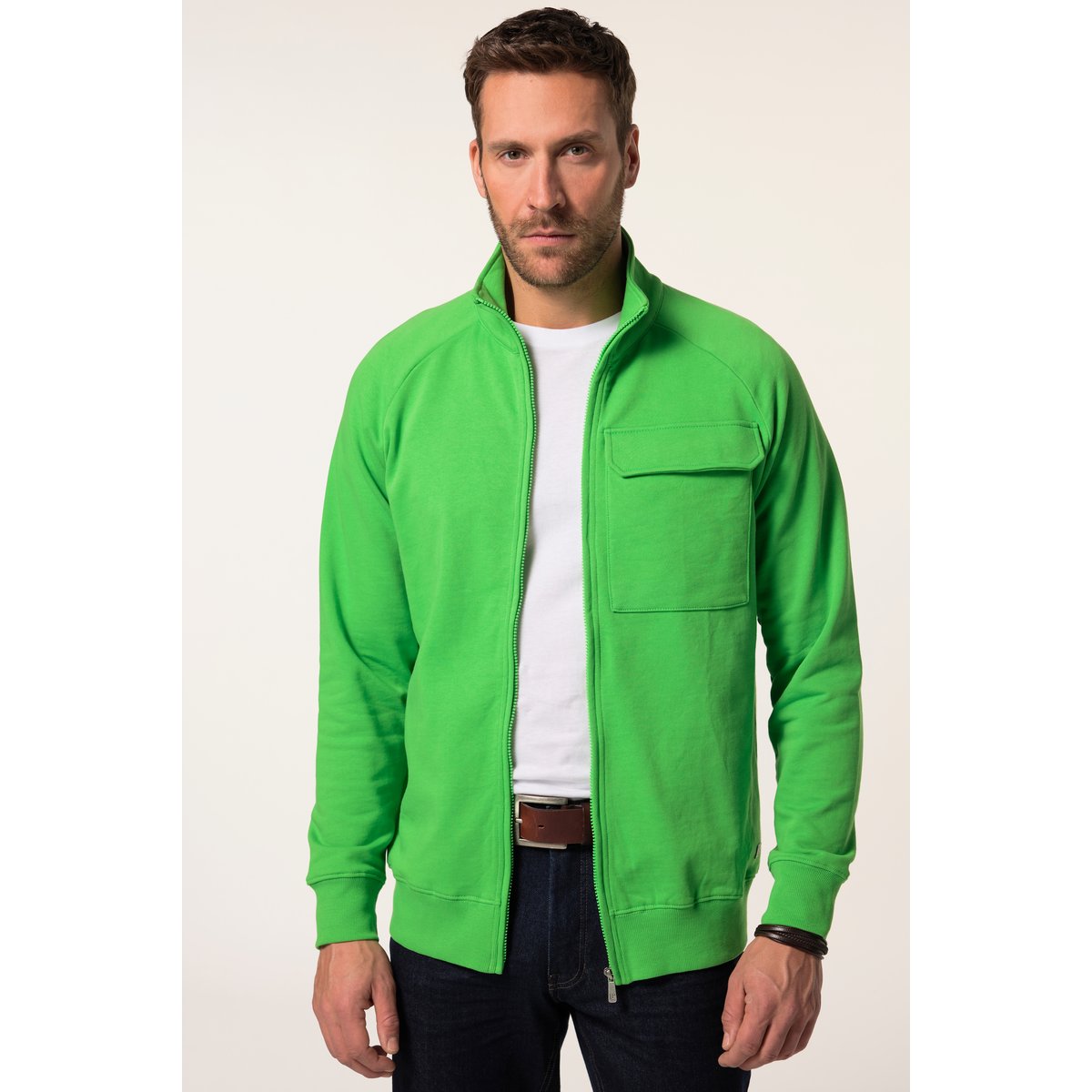 Veste en molleton vert pomme, JP1880