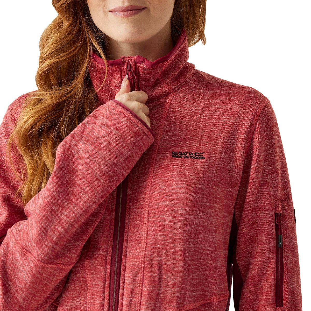 Veste polaire RALINA rouge clair / rouge foncé, REGATTA