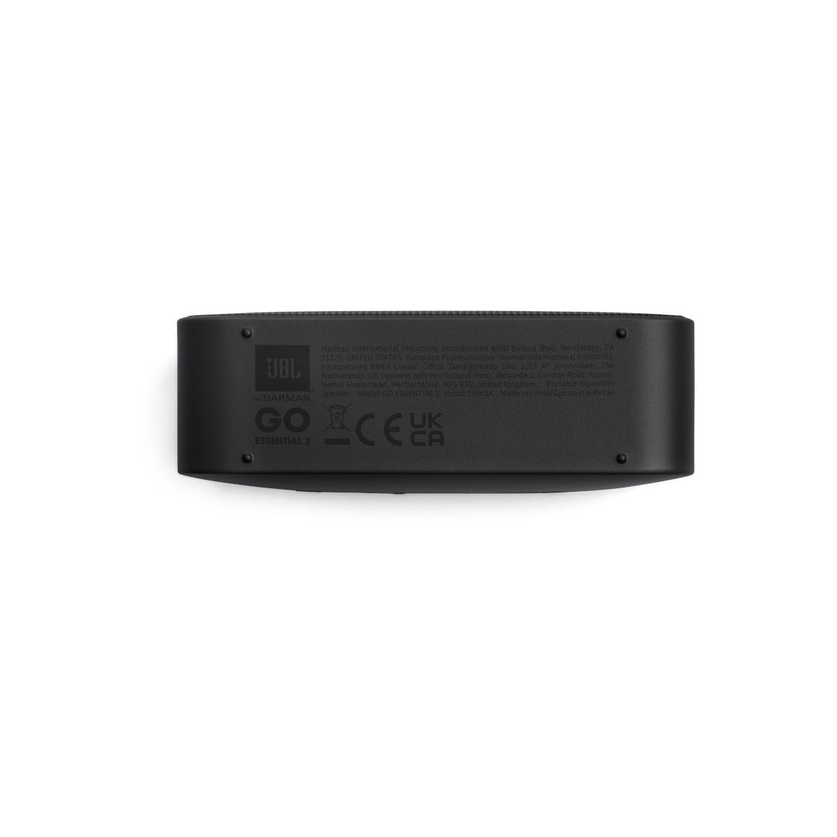 Enceinte portable GO Essential 2 Noire - Bluetooth, étanche, autonomie 5h couleur unique, JBL