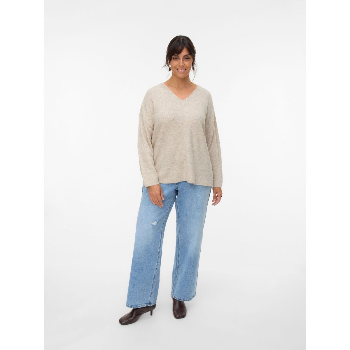 Pull En Maille birch, VERO MODA