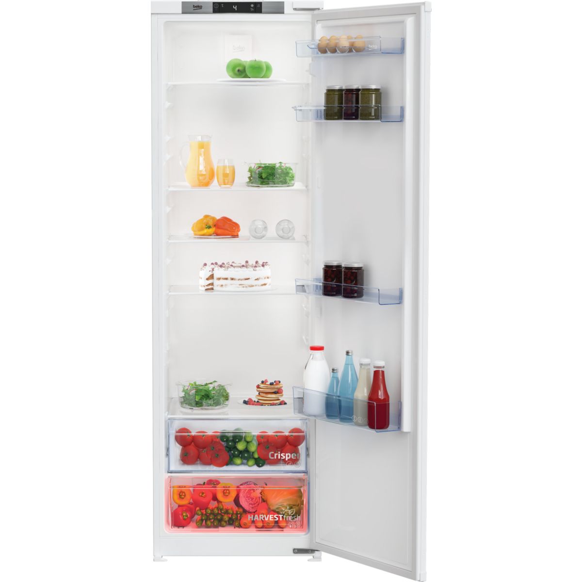 Réfrigérateur 1 porte encastrable BSSA315E4SFN HarvestFresh intégrable, BEKO