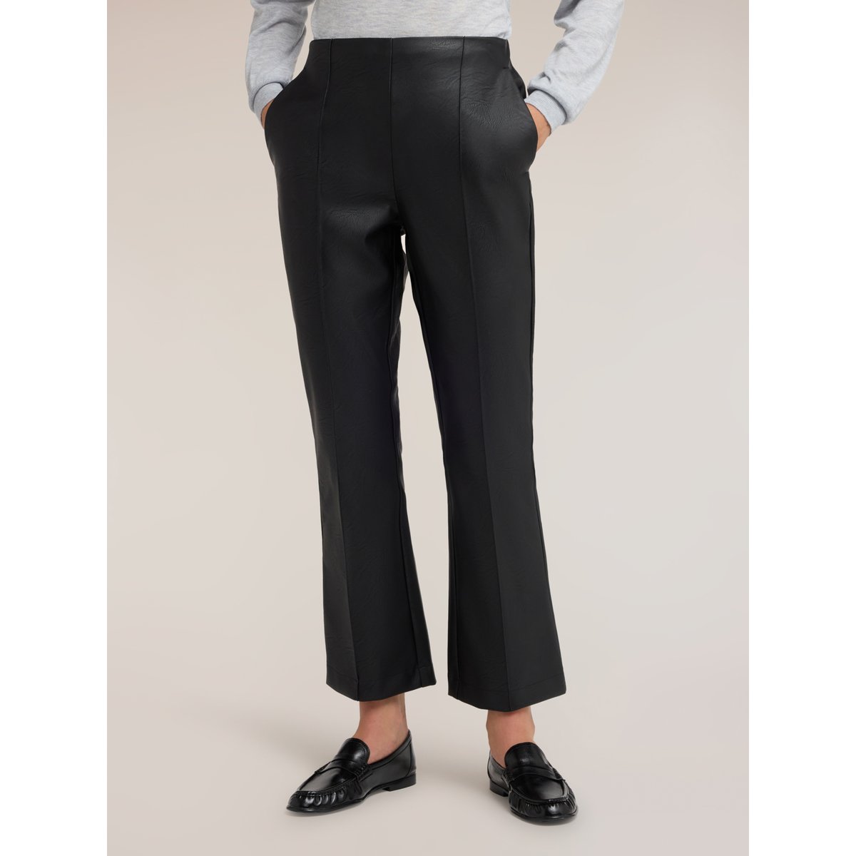 Pantalon kick flare nervuré noir, MOTIVI