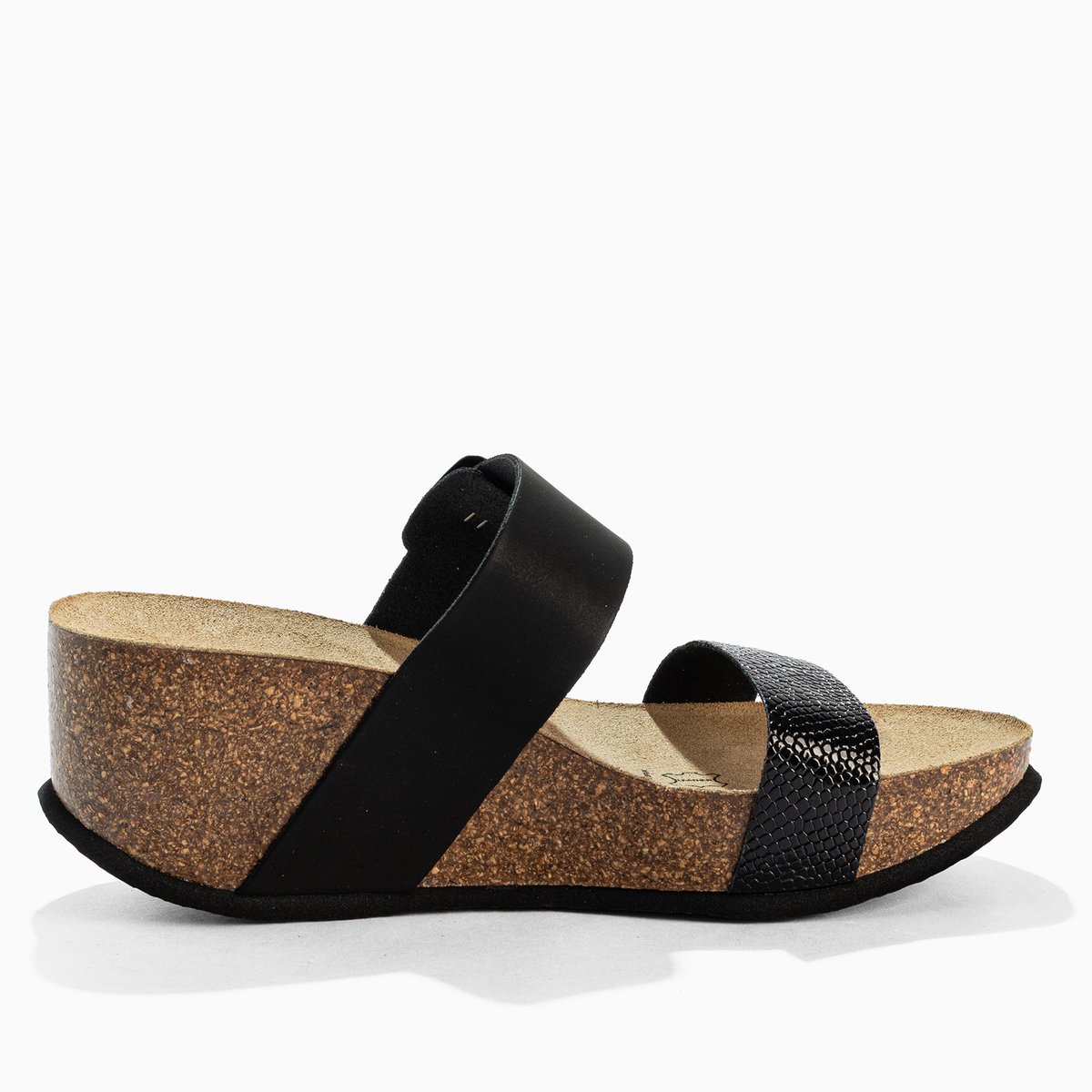 Sandales compensées PERSEE noir, BAYTON