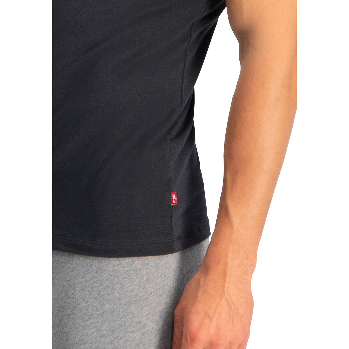 Lot de 2 t-shirts col rond noir + noir, LEVI'S