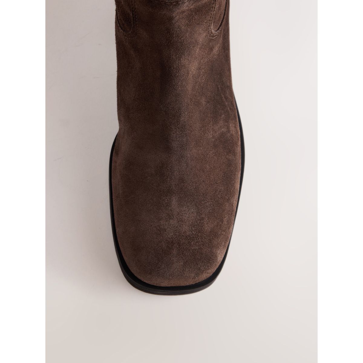 Bottines mi-hautes style western en cuir marron chocolat, NEXT