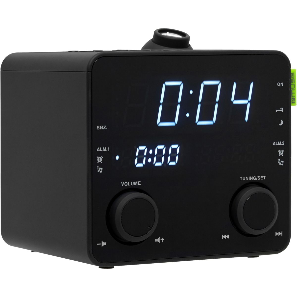 Radio Réveil M-189 P Noir noir, MUSE