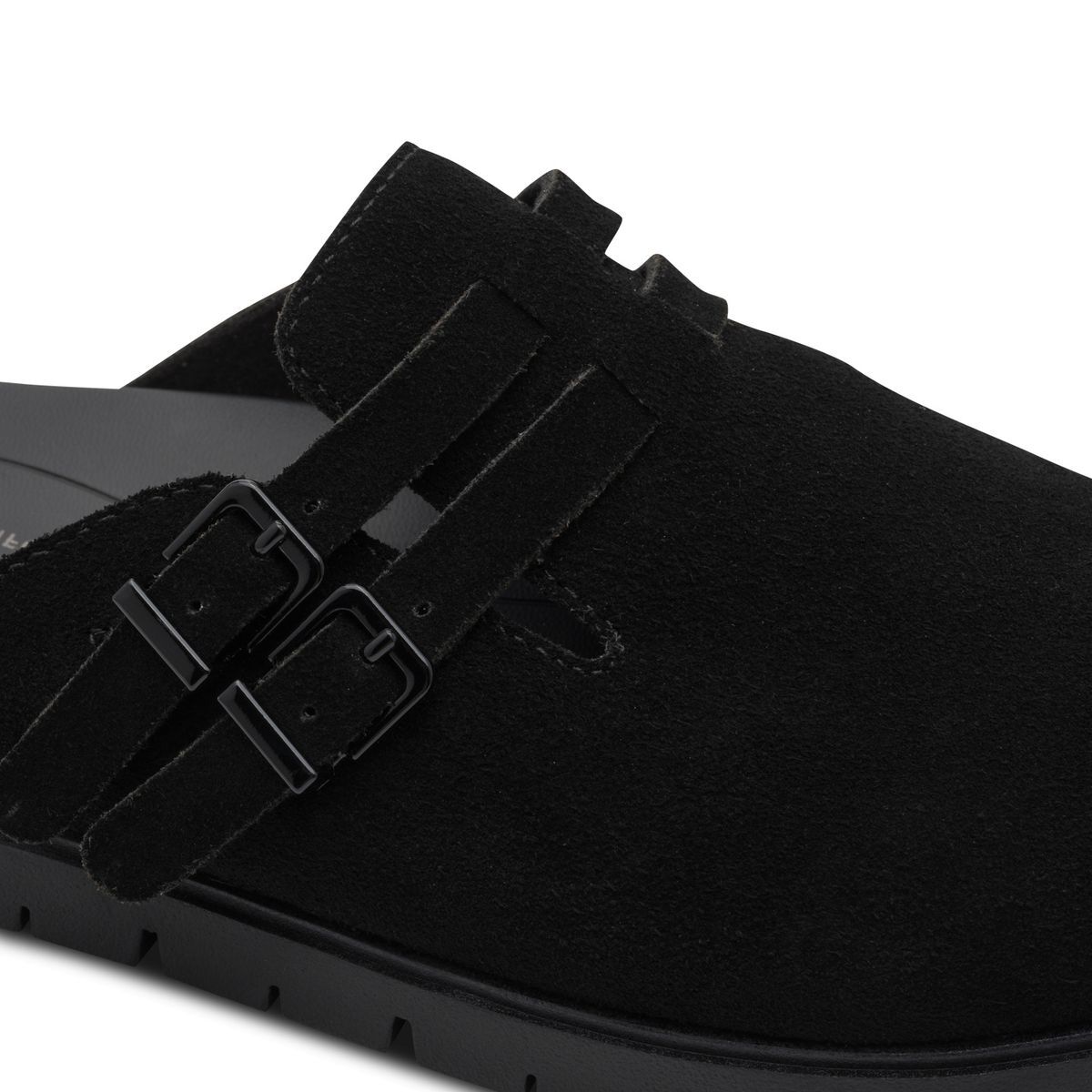 Mule en cuir noir, TAMARIS