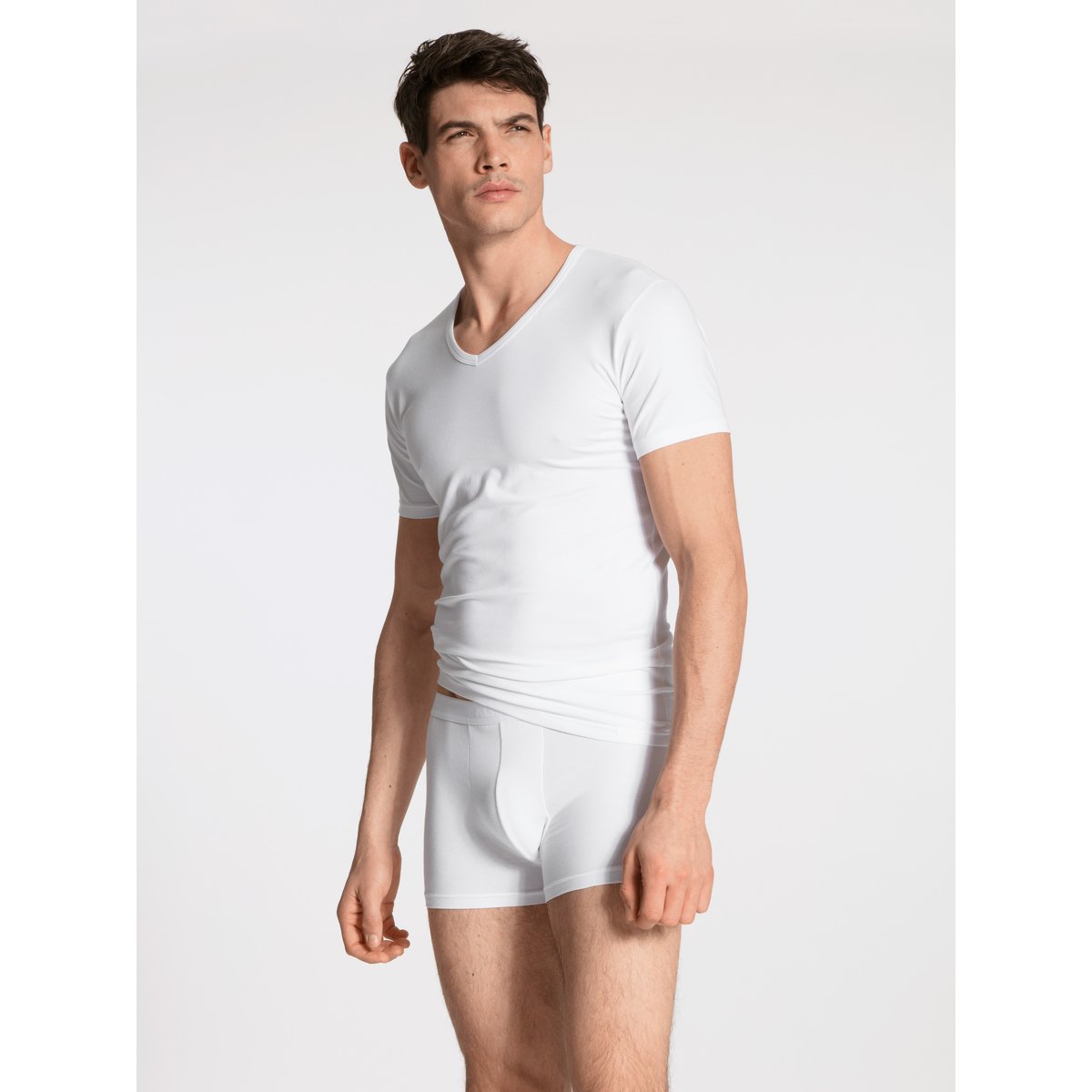 Shirt à manches courtes, duo-pack manches courtes Coton NATURAL BENEFIT blanc, CALIDA
