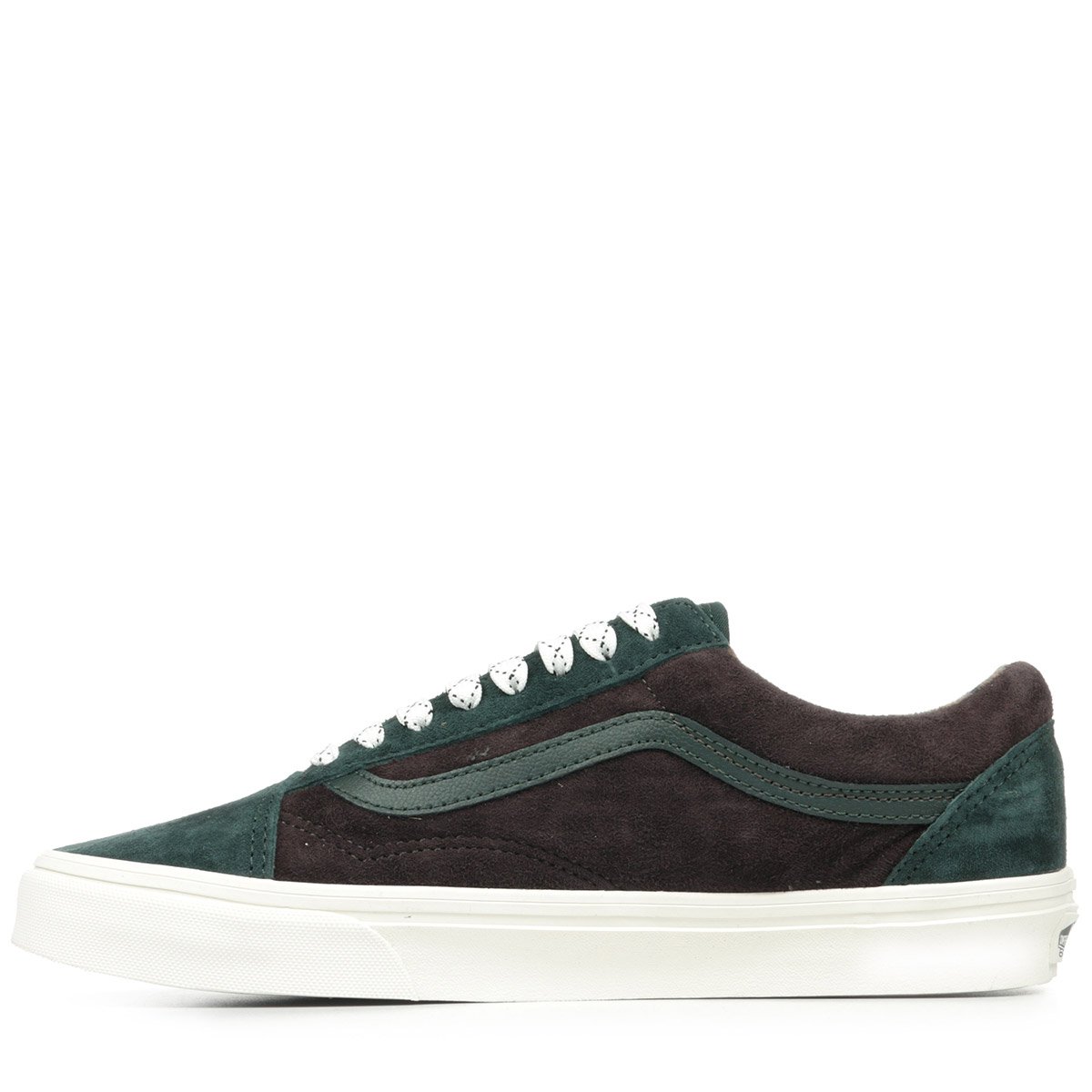 Baskets Old Skool pig suede plaid scarab, VANS