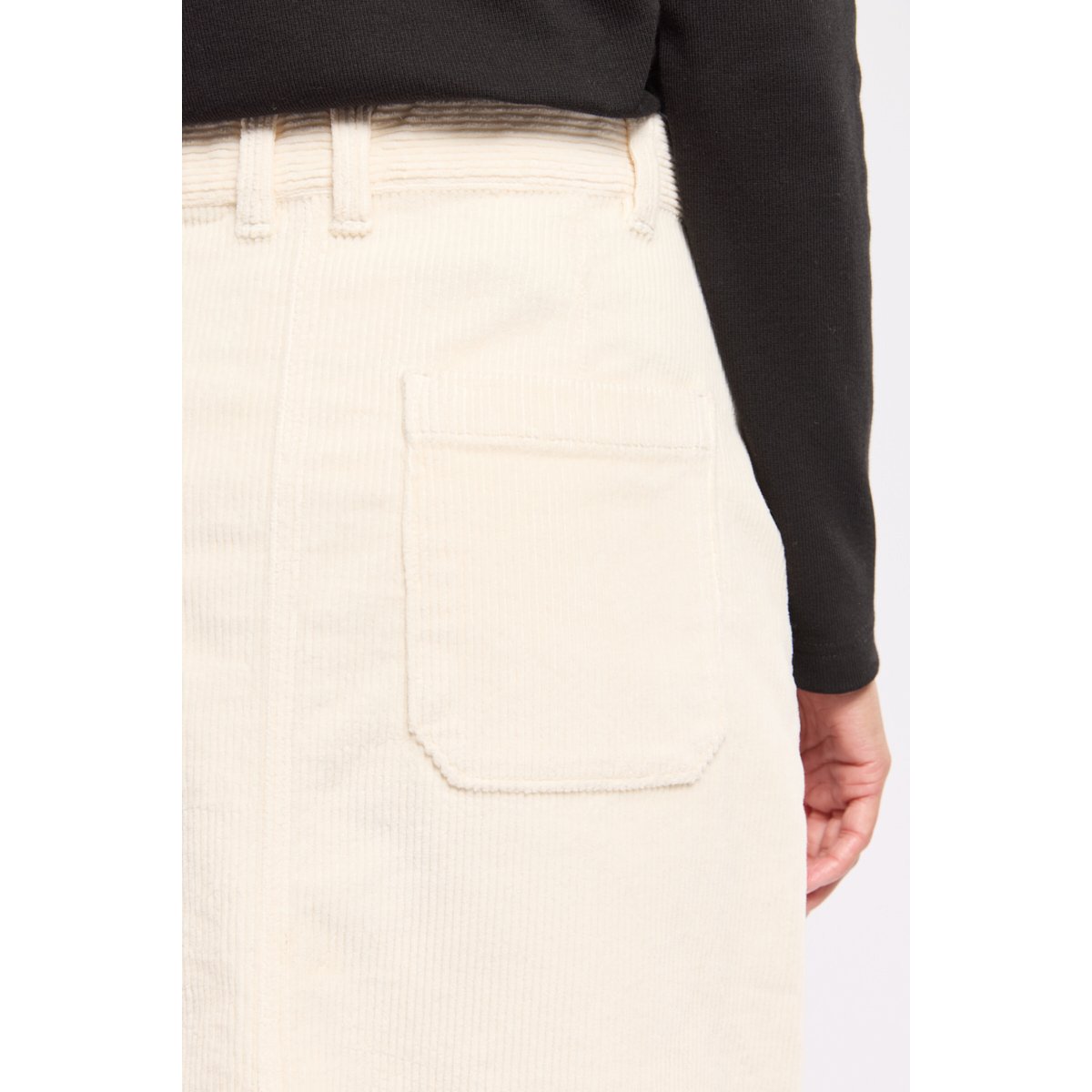 Jupe velours en coton nature, ARMOR-LUX