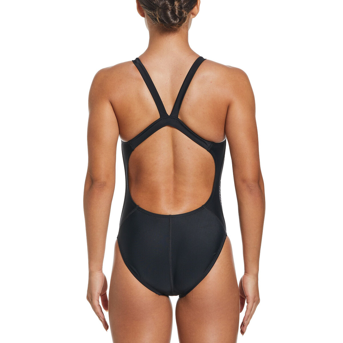 Maillot de bain 1 pièce piscine Logo tape noir, NIKE