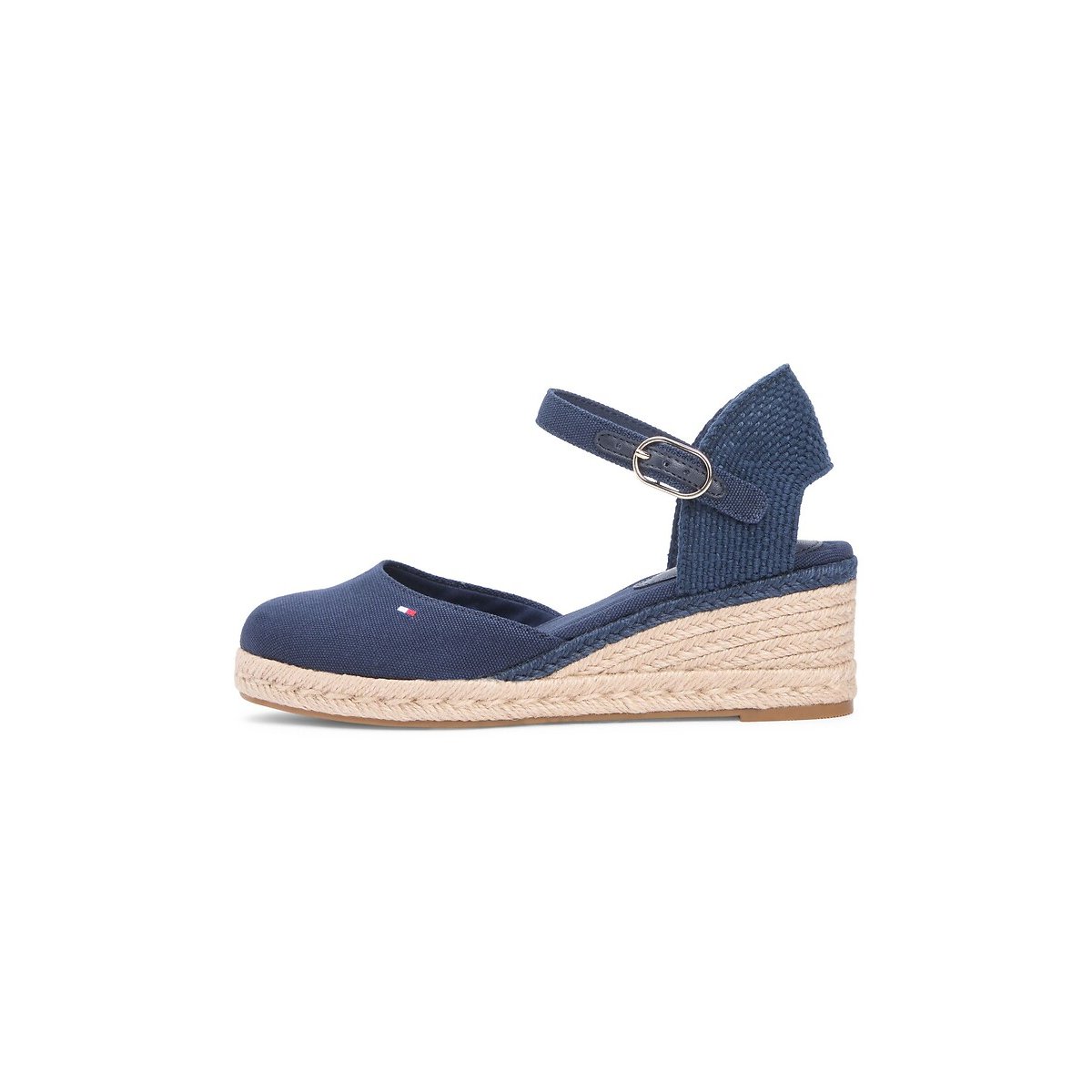 Sandales compensées fermées bleu marine, TOMMY HILFIGER