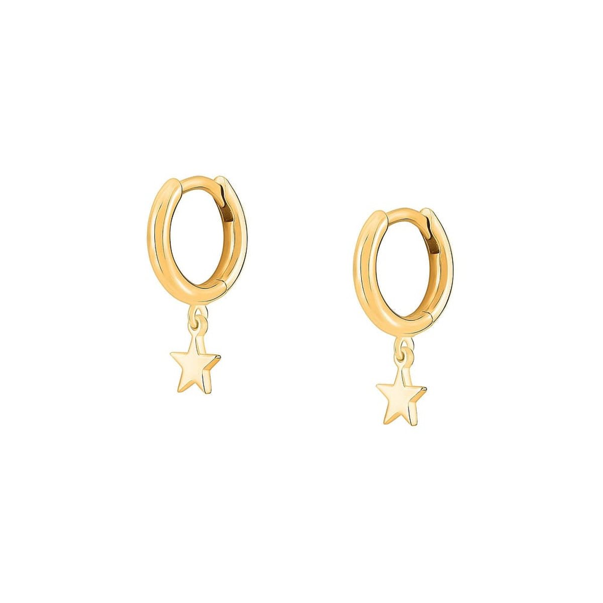 Boucles d'Oreilles SOLIS en Argent 925/1000 Jaune or, SOLIS