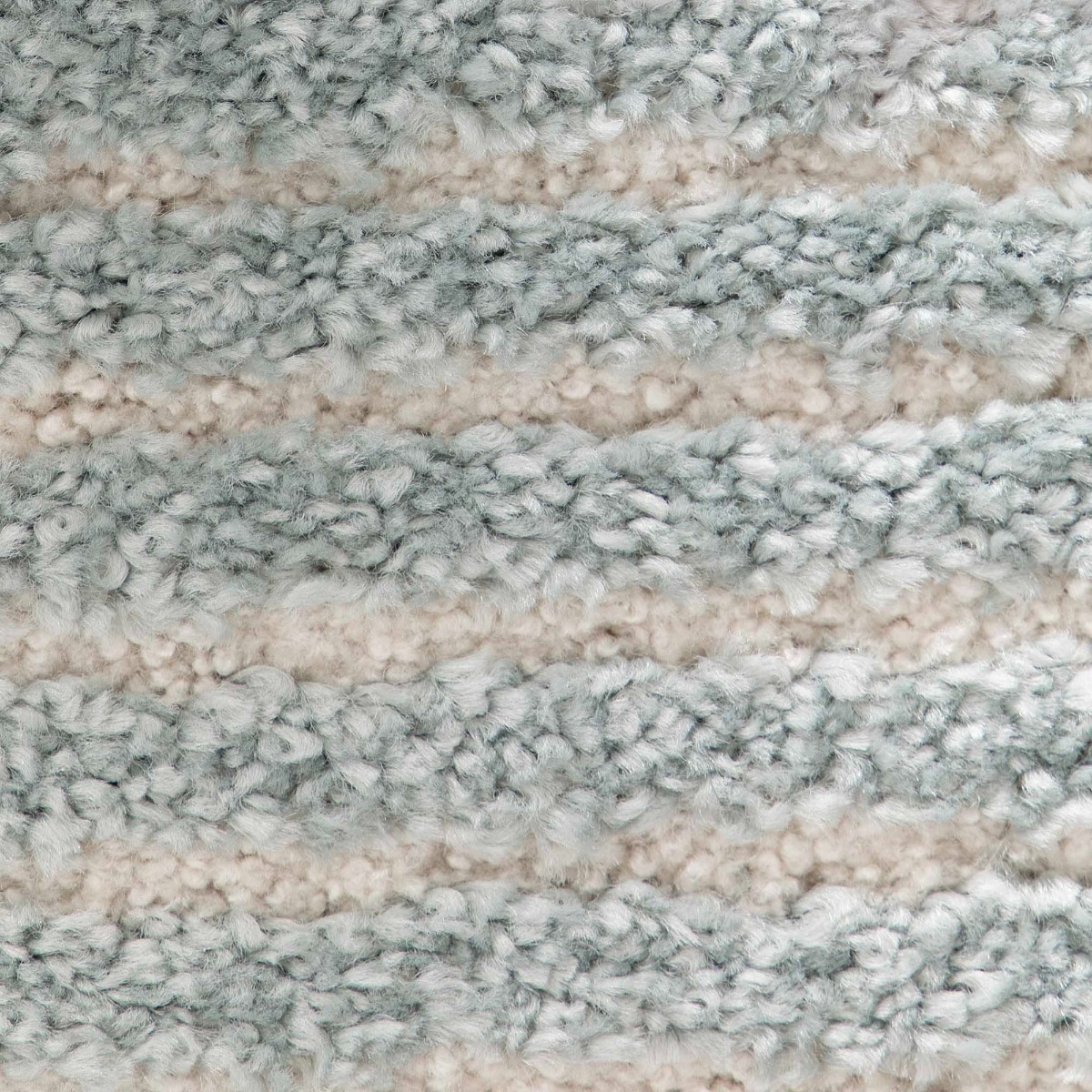 Tapis à reliefs doux à relief géométrique DESIGN OPTIQUE beige, THE DECO FACTORY
