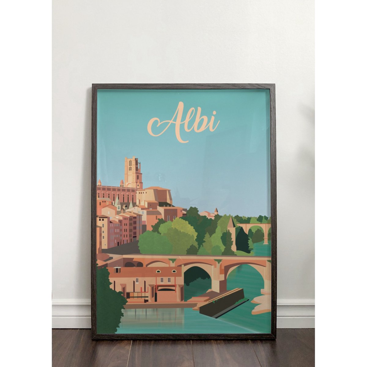 Affiche ville Albi blanc, L'AFFICHERIE