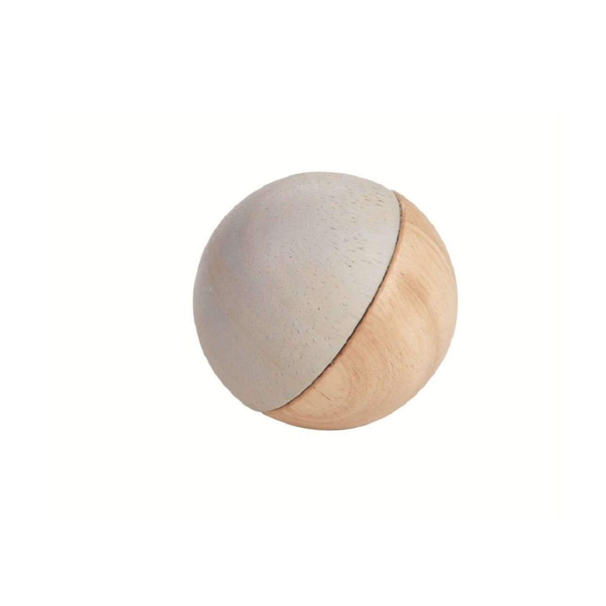 Hochet en bois triangle pastel beige, PLAN TOYS