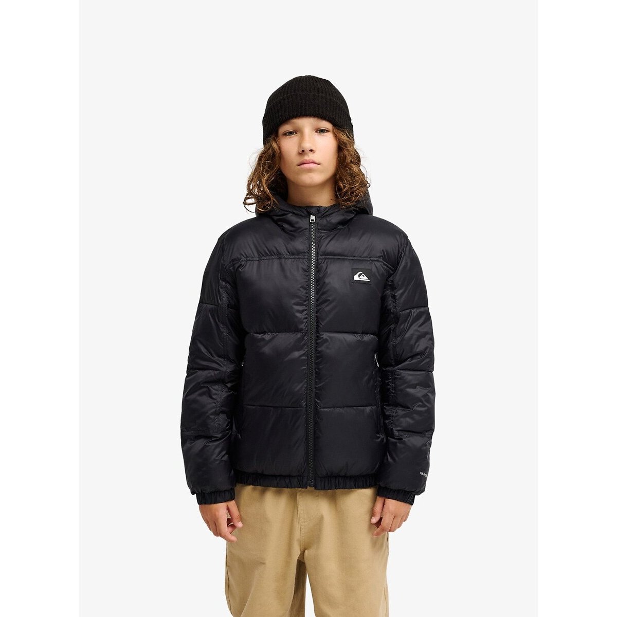 Doudoune à capuche noir, QUIKSILVER