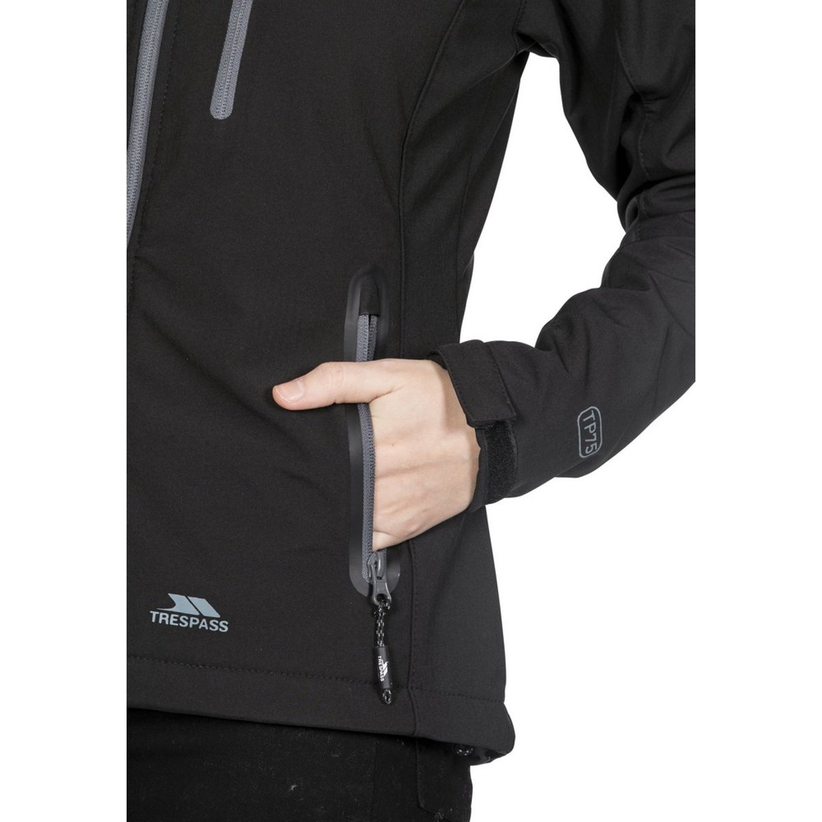 Veste Softshell Bela noir, TRESPASS