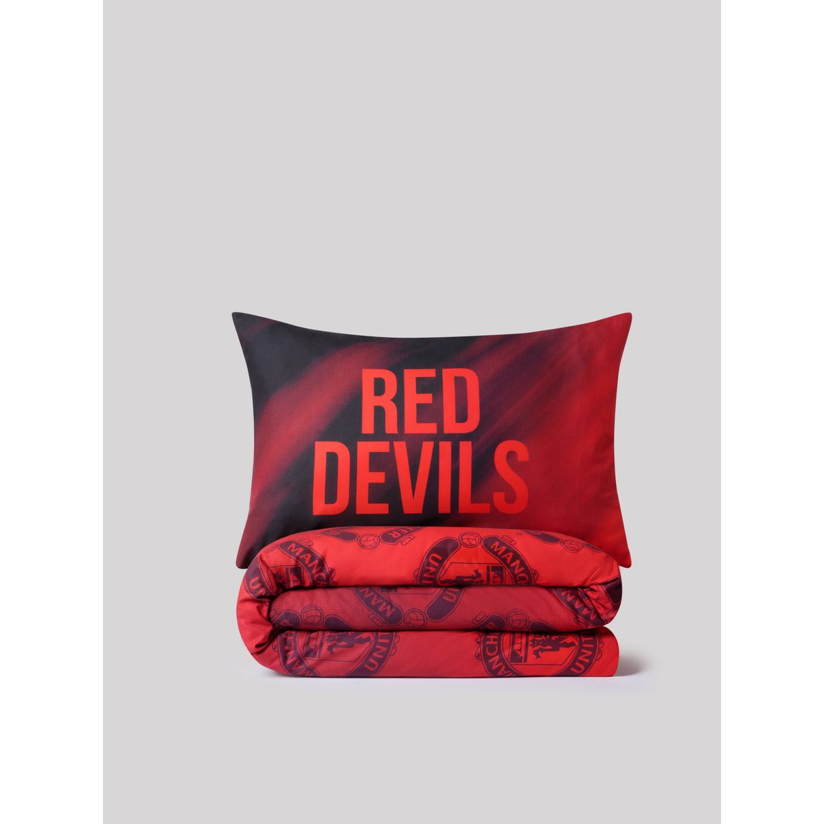 Parure housse de couette en pur coton manchester united rouge, NEXT