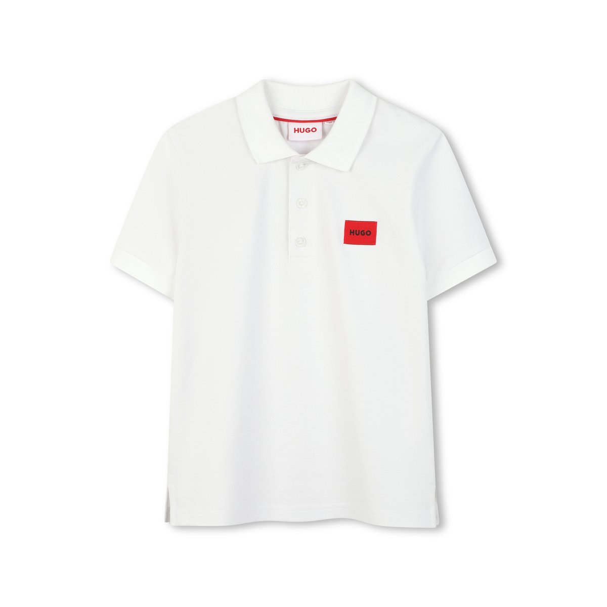 Polo manches courtes blanc, HUGO KIDSWEAR