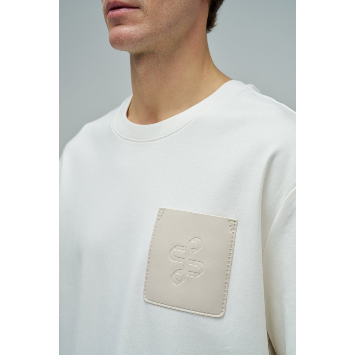 T-SHIRT AVEC BRANDING beige, SALSA JEANS