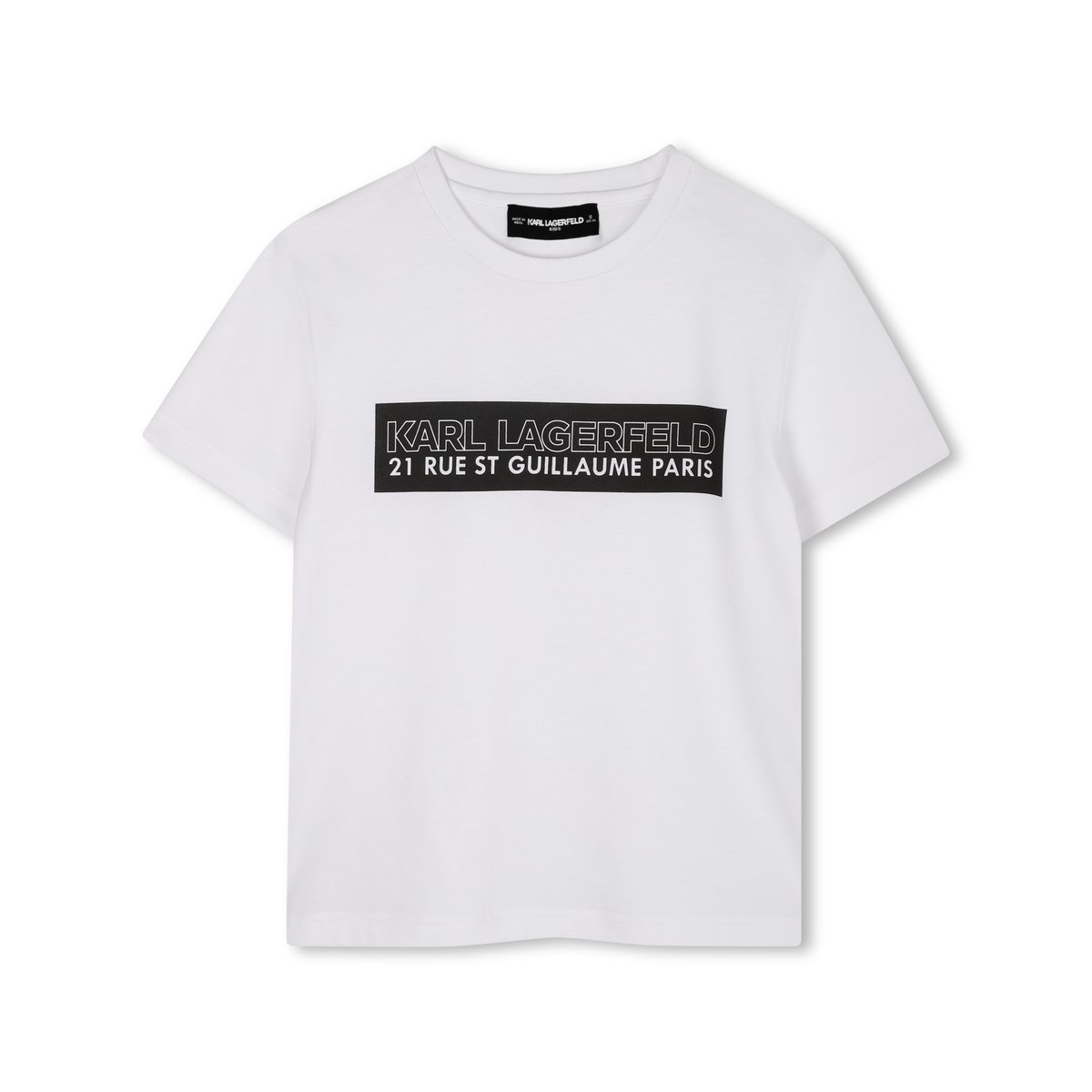 T-shirts à manches courtes blanc, KARL LAGERFELD KIDS