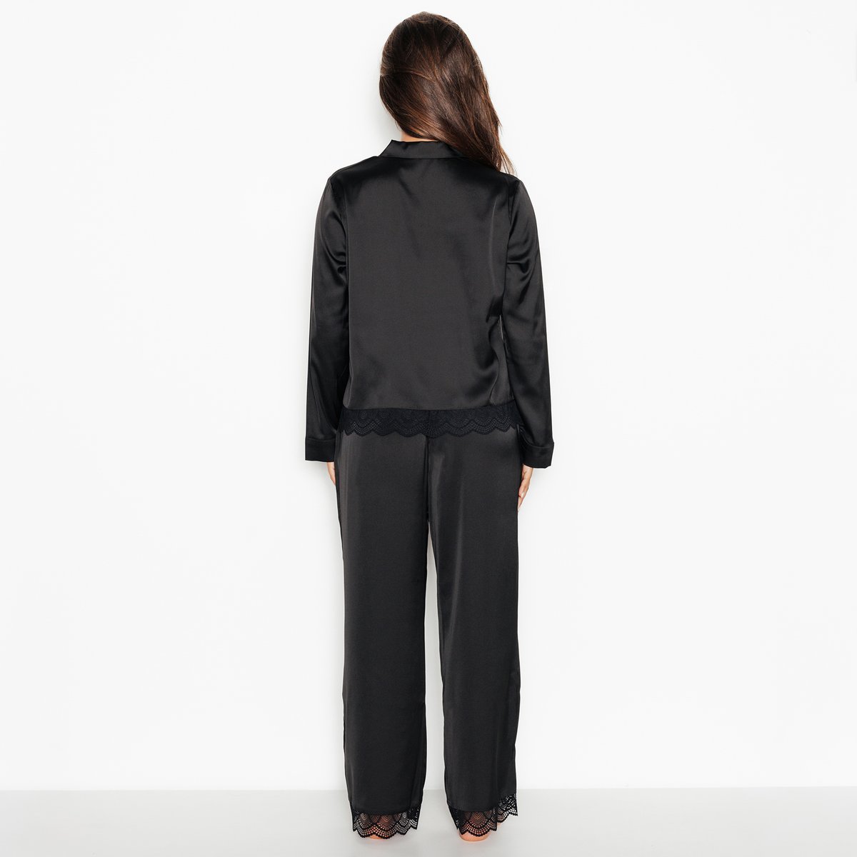 Pantalon pyjama INOUIE noir, ROUGEGORGE LINGERIE