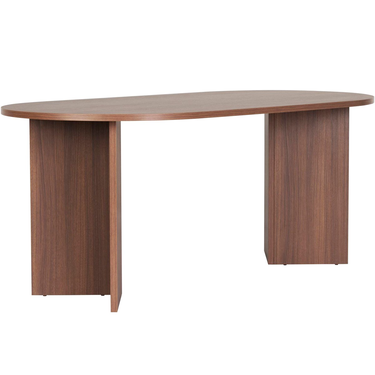 Table à manger ovale 8 pers. - SUNA noyer, HOMIFAB