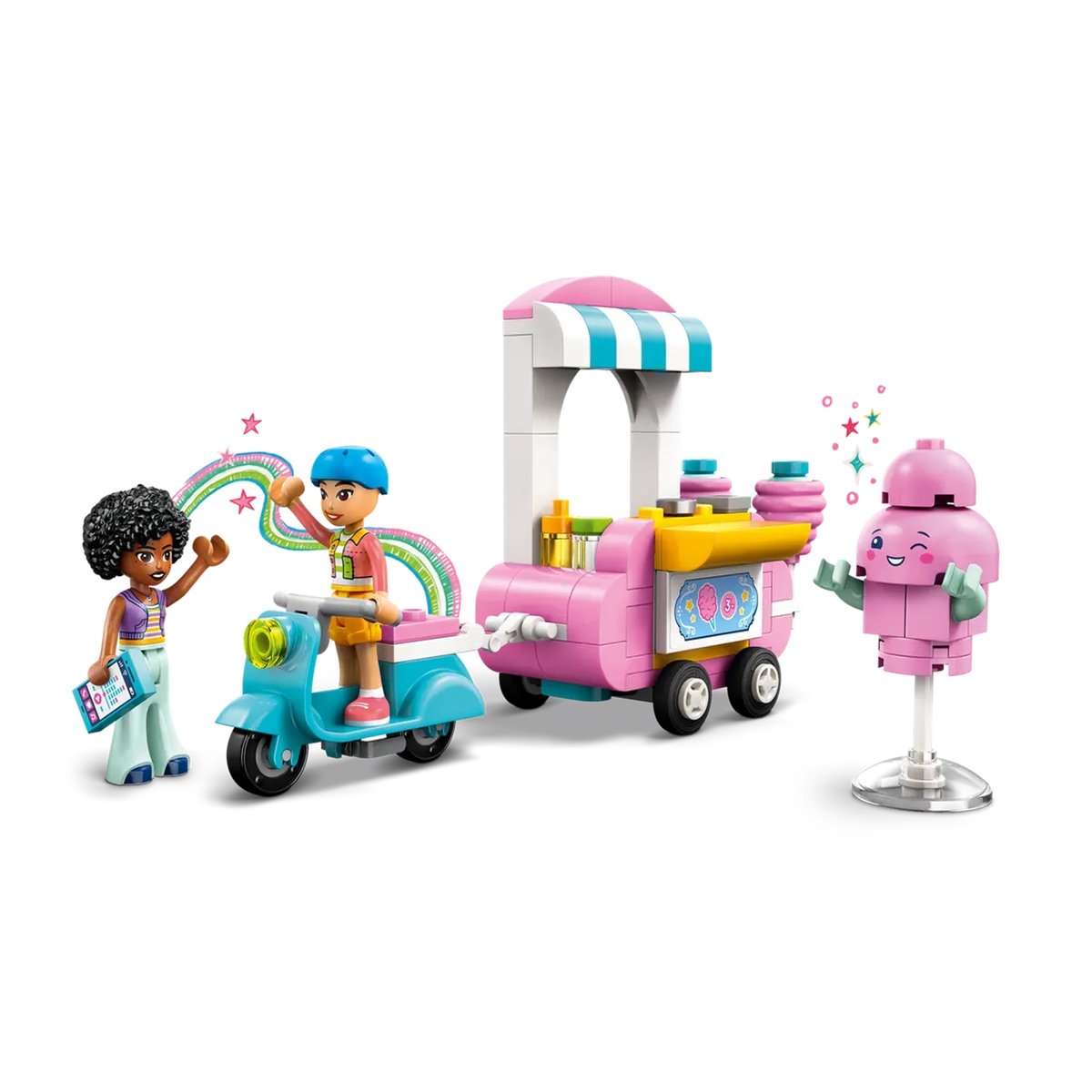 Friends Stand de barbes à papa et scooter multicolore, LEGO