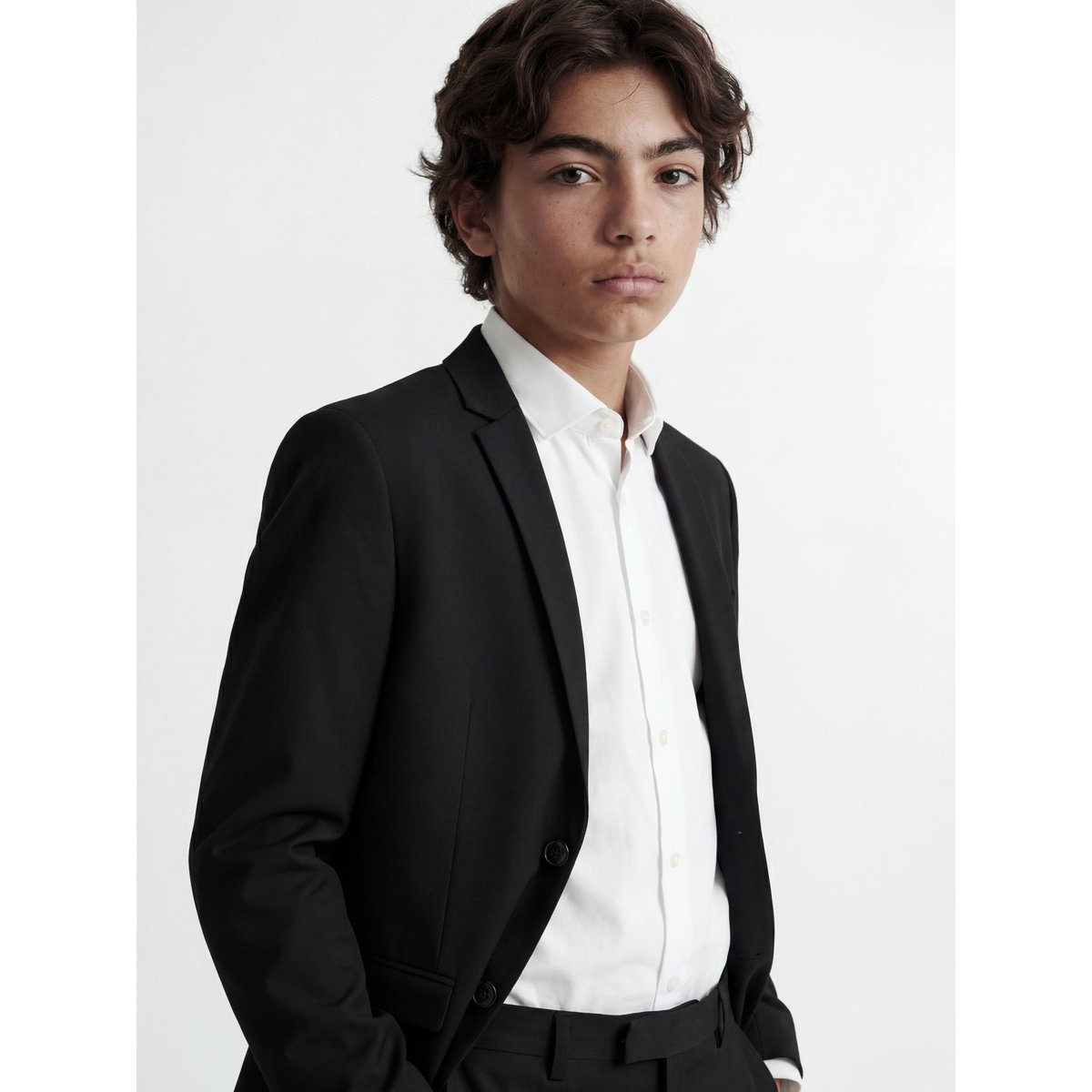 Blazer Croisé black 1, JACK & JONES JUNIOR