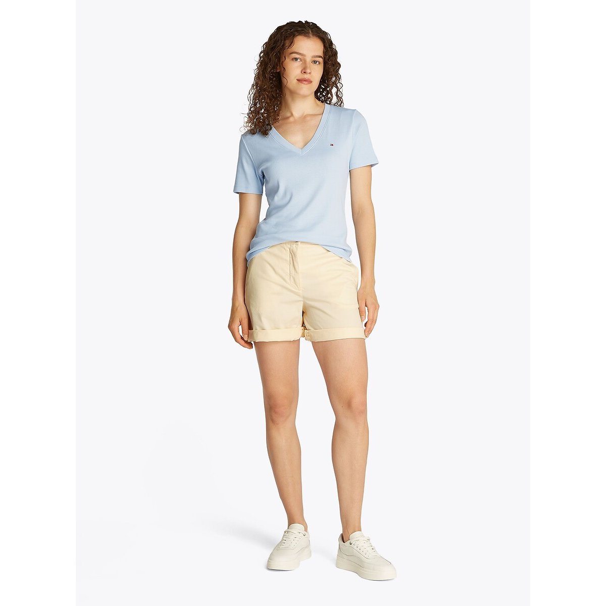 Short chino coton mélangé stretch jaune, TOMMY HILFIGER