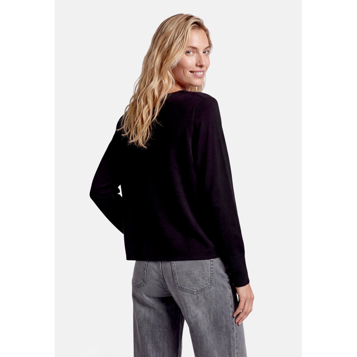 Pull-over en maille à manches chauve-souris black beauty, ZERO