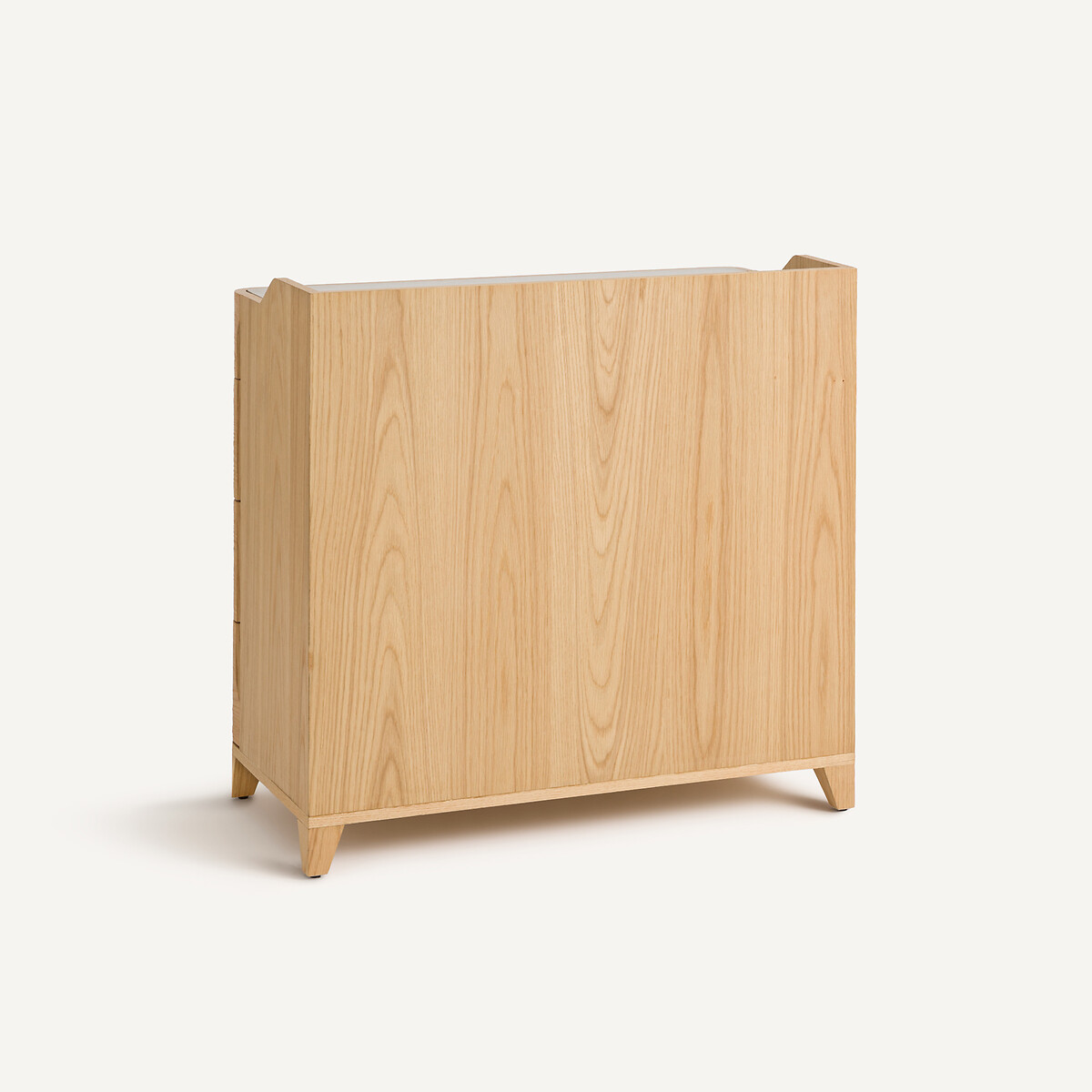 Kommode aus Eichenfurnier und Leder, Design Emmanuel Gallina, Junius natureicheholz, AM.PM X EMMANUEL GALLINA