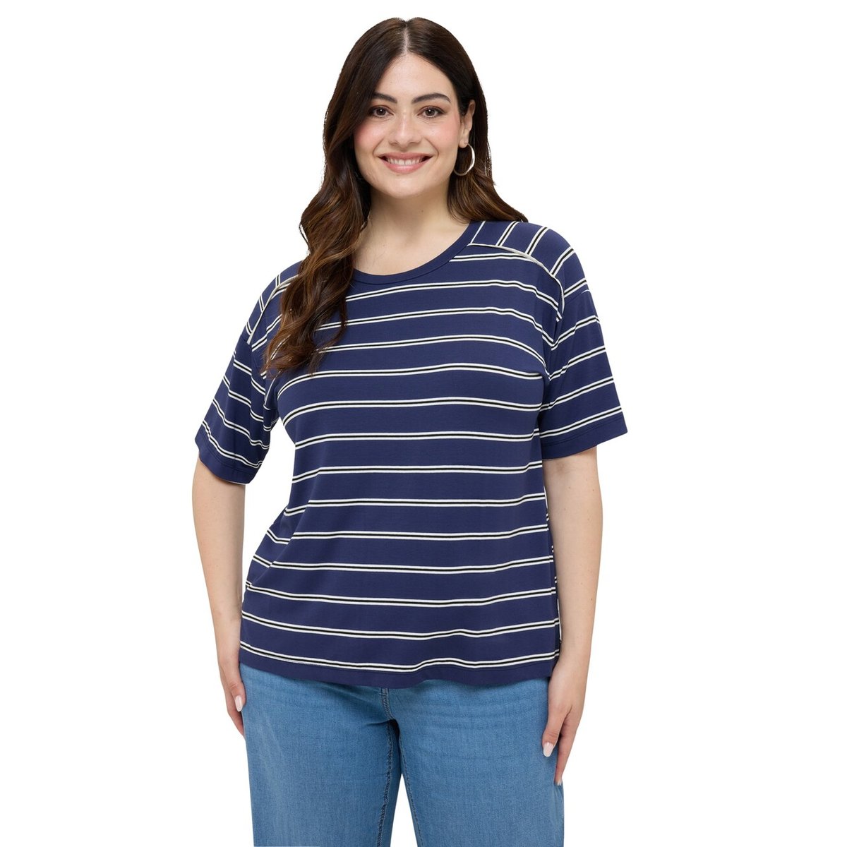 T-shirt à rayures bleu, FIORELLA RUBINO