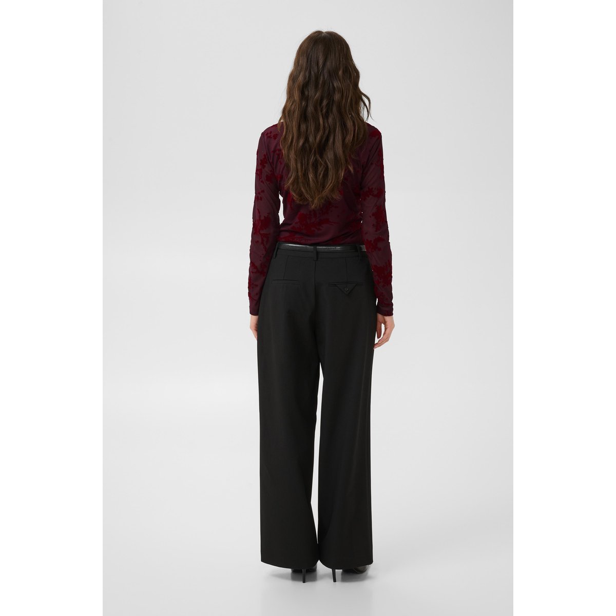 Blouse à manches longues rouge red flock, CULTURE