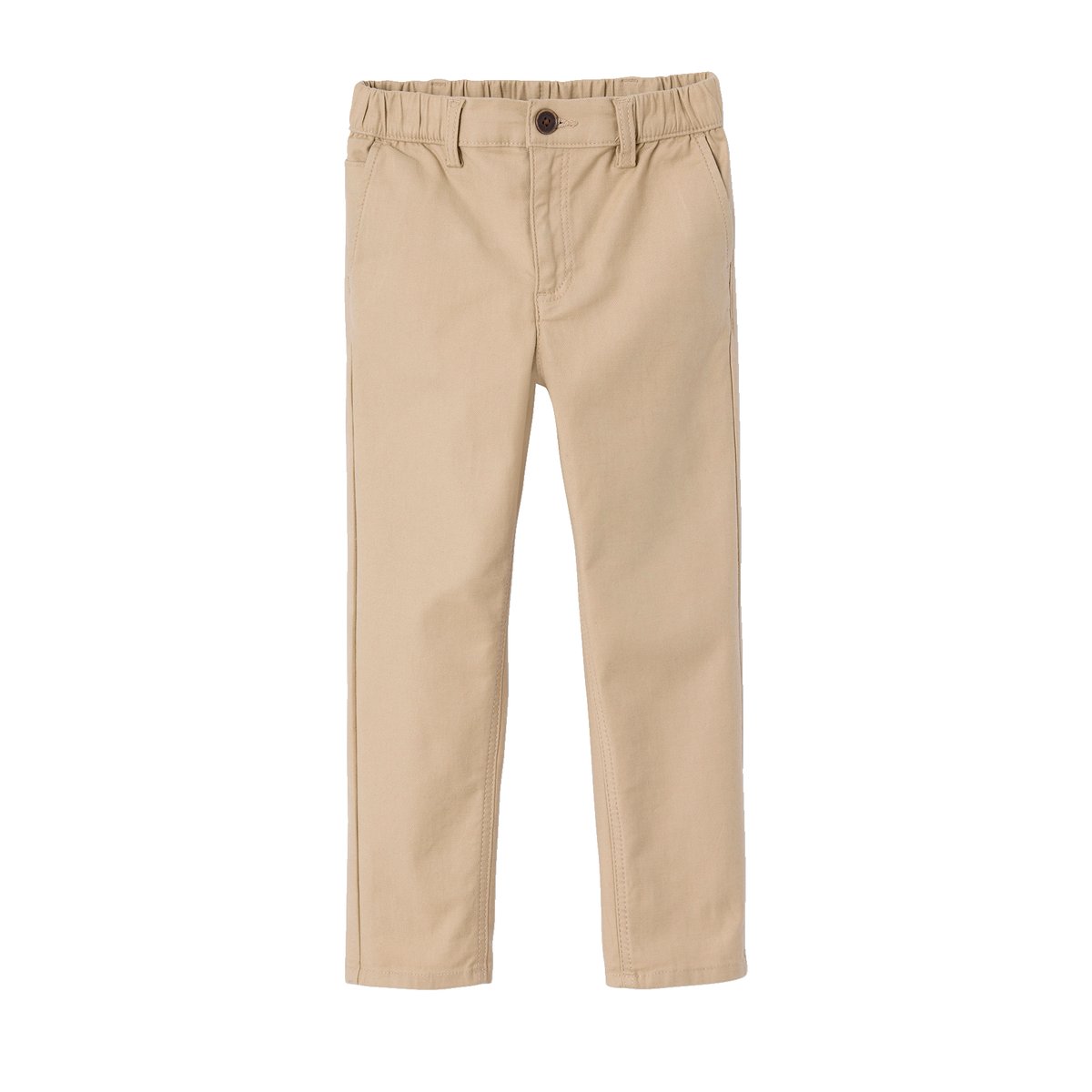 Pantalon esprit chino facile à enfiler beige, VERTBAUDET