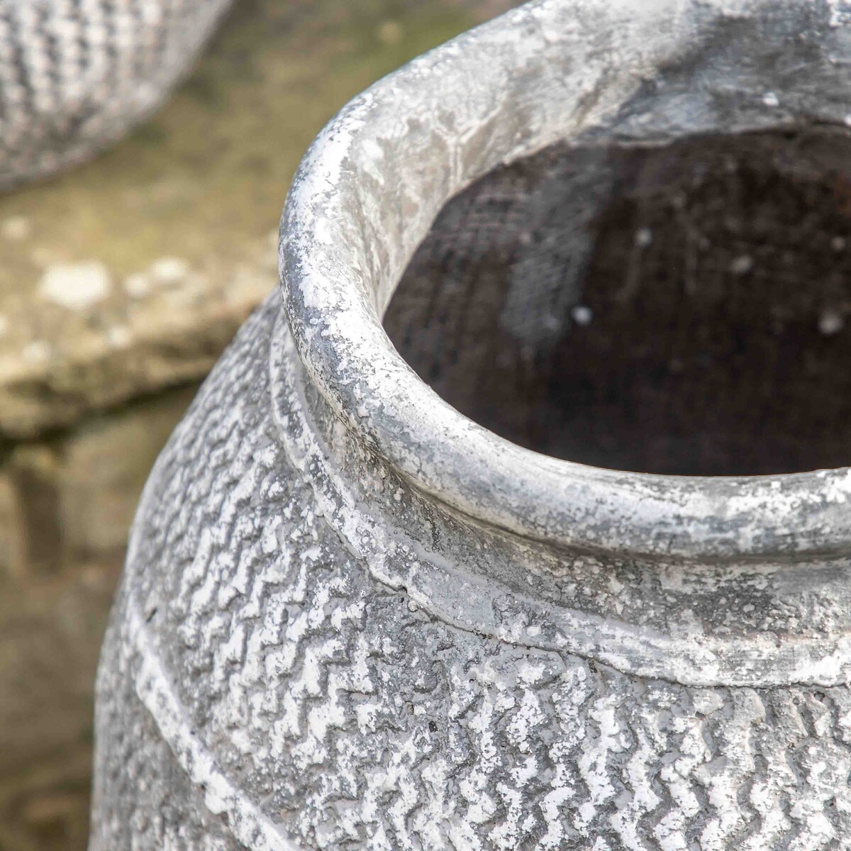 49cm Large Vase in Antique Grey grey, ÉDITÉ