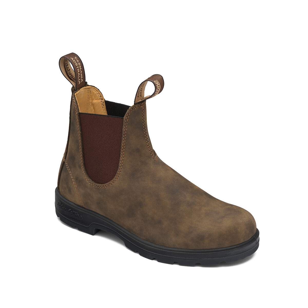 Boots chelsea en cuir 585 marron brun, BLUNDSTONE