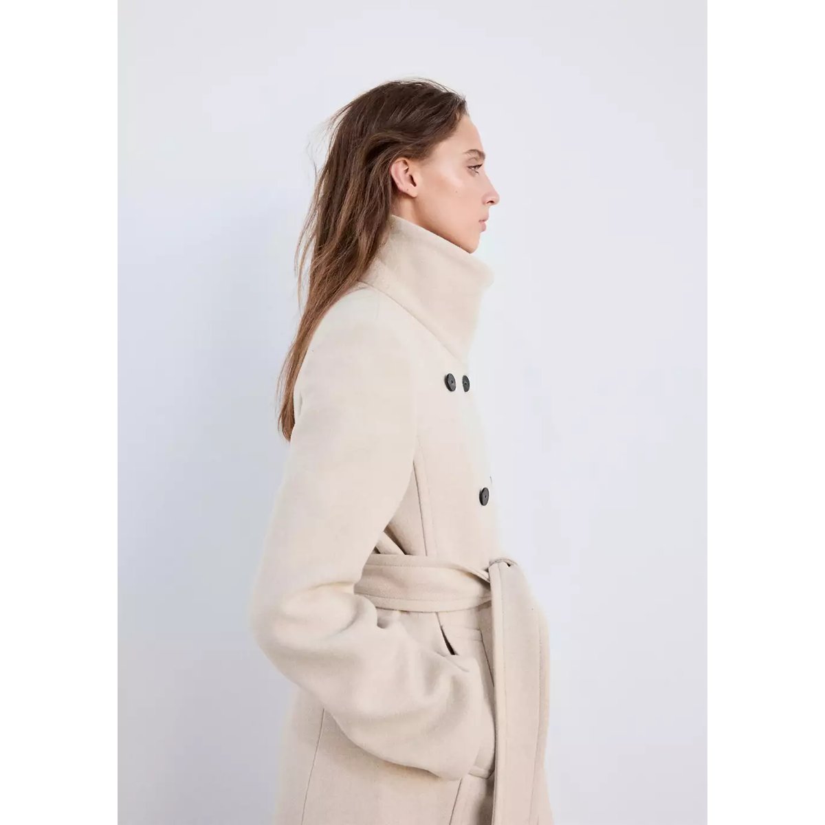 COAT SIRENITA gris clair/pastel, MANGO