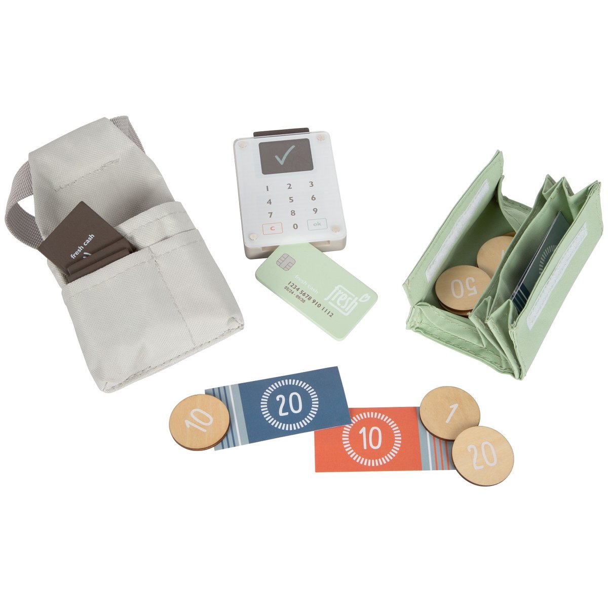 Ensemble de pizzeria en bois gris, SMALL FOOT COMPANY
