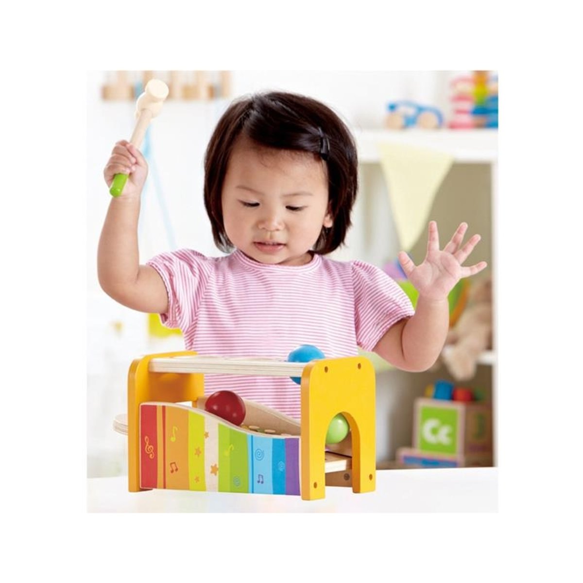 Boîtier à marteler et à tapoter multicolore, HAPE