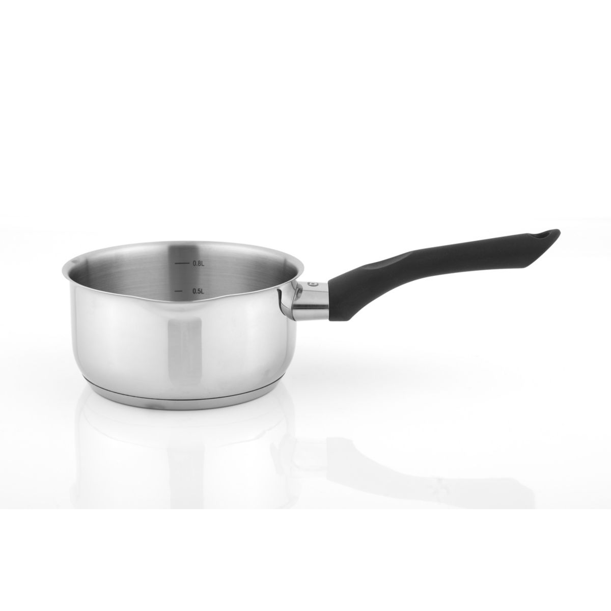 Casserole 14cm inox couleur unique, ESSENTIEL B