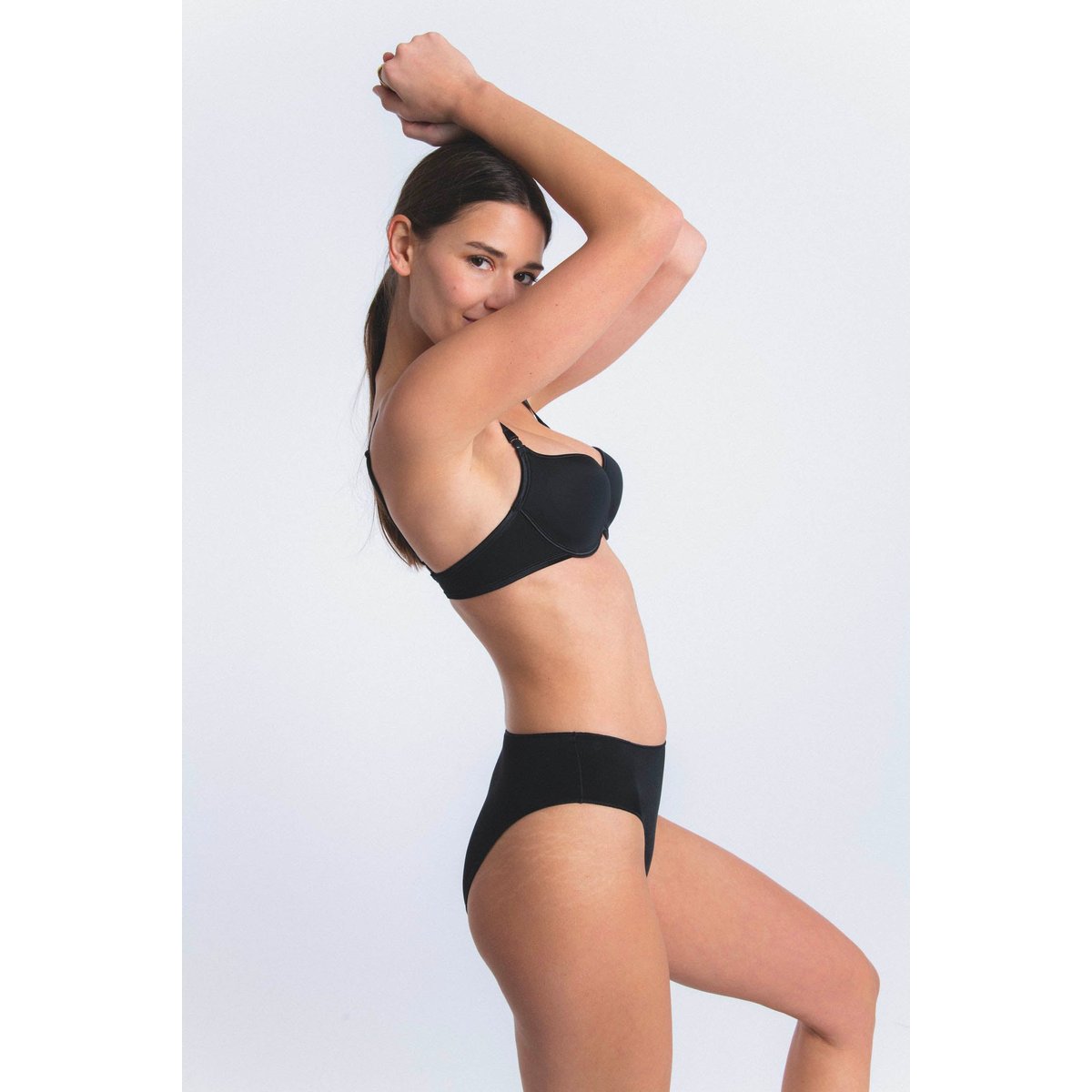 Soutien-gorge corbeille multi-positions en microfibre NUAGE PUR noir, MAISON LEJABY